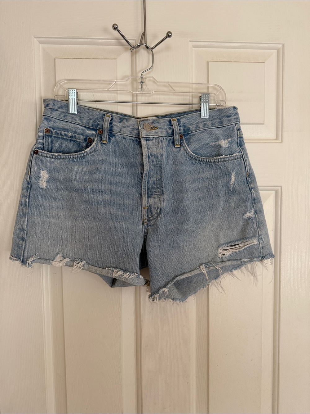 Agolde Parker Vintage Cutoff short Swapmeet light wash high rise cutoff Sz 29